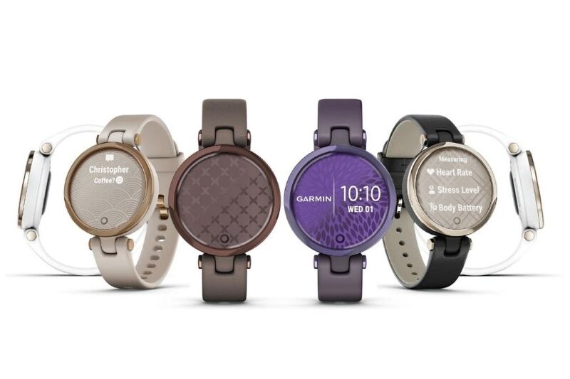 Man sieht die verschiedenen Ausführungen der Garmin Lily.